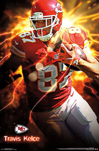 Travis Kelce "Red Hot" Kansas City Chiefs Official NFL Football Wall Poster - Trends International