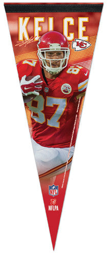 Travis Kelce "Signature Series" Kansas City Chiefs Premium Felt Collector's PENNANT - Wincraft