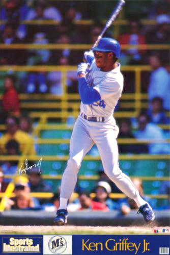 Ken Griffey Jr. "Rookie Blast" Seattle Mariners Signature Series Poster - Marketcom/Sports Illustrated 1989