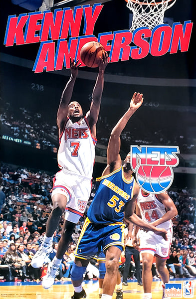 Kenny Anderson "Drive" New Jersey Nets Action Poster - Starline 1993