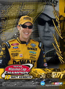Matt Kenseth "Champion 2003" NASCAR Premium Poster Print - Racing Reflections