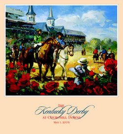 Official Poster of the 2004 Kentucky Derby Horse Racing Poster (Artist Francis Livingston)