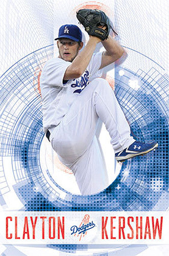 Clayton Kershaw "Ace" LA Dodgers MLB Action Wall Poster - Costacos 2014