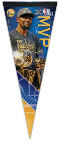 Kevin Durant Golden State Warriors 2018 NBA Finals MVP Commemorative Premium Felt Pennant