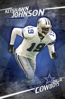 Keyshawn Johnson "Cowboy" Dallas Cowboys NFL Action Poster - Costacos 2004