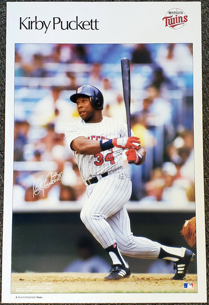 Kirby Puckett "Superstar" Minnesota Twins Vintage Original Poster - Sports Illustrated by Marketcom 1987