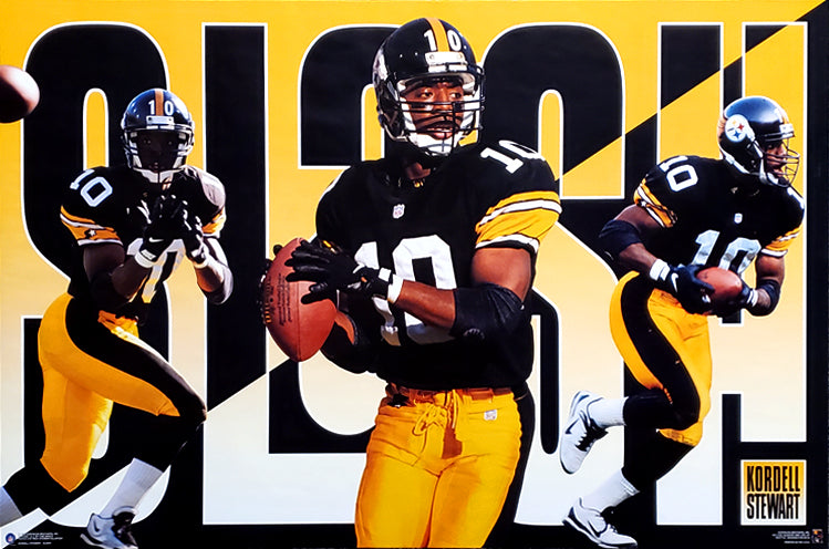 Kordell Stewart 'SLASH' Pittsburgh Steelers NFL Action Poster - Costac –  Sports Poster Warehouse