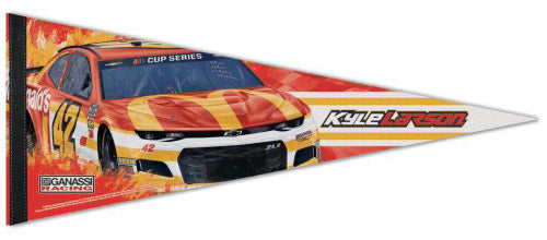 Kyle Larson NASCAR #42 McDonald's Chevrolet Premium Felt Commemorative Felt Pennant - Wincraft Inc.