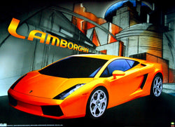 Lamborghini Gallardo "Streetscape" Sportscar Premium Poster - Scholastic