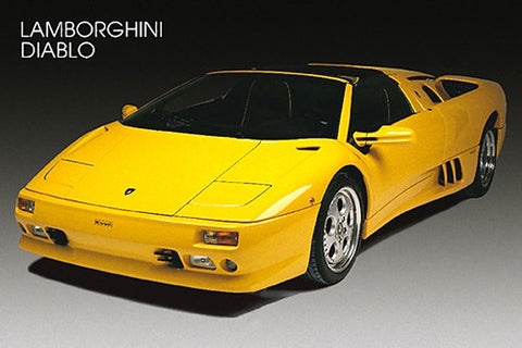 Lamborghini Diablo Exotic Automobile Poster (1998) - Nuova