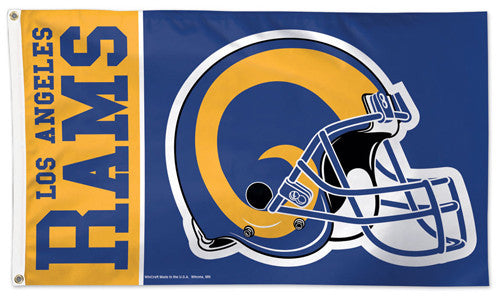 Los Angeles Rams Classic-Style Giant NFL Football Deluxe 3'x5' FLAG - Wincraft