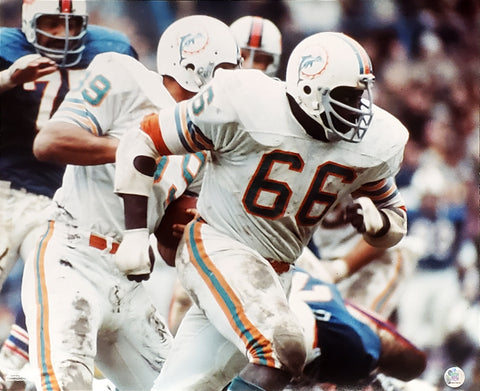 Larry Little "Lead Block" (c.1972) Miami Dolphins Premium Poster Print - Photofile Inc.