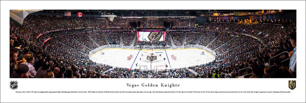 Vegas Golden Knights T-Mobile Arena Inaugural Game Panoramic Poster (2017) - Blakeway Worldwide