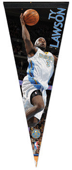 Ty Lawson "Action" Premium Felt Collector's Pennant LE /2010