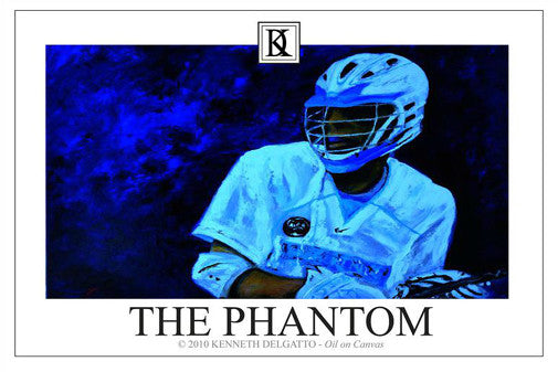 Lacrosse "The Phantom" Poster Print - Kenneth Delgatto 2010