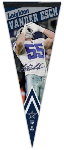 Leighton Vander Esch Dallas Cowboys Signature-Series Premium Felt Collector's PENNANT - Wincraft Inc.