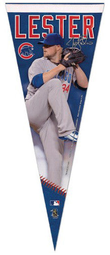 Jon Lester "Signature Series" Chicago Cubs Premium Felt Collector's Pennant - Wincraft