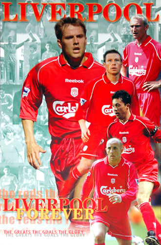 Liverpool FC "Liverpool Forever" Classic Soccer Poster - U.K. 2000