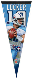 Jake Locker "Titans Action" Premium Felt Pennant LE/1,000 - Wincraft Inc.