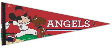 Los Angeles Angels "Mickey Mouse Flamethrower" Official MLB/Disney Premium Felt Pennant - Wincraft Inc.