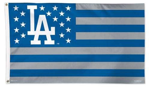 Los Angeles Dodgers Stars-and-Stripes Official MLB Baseball Team DELUXE-EDITION 3'x5' Flag - Wincraft Inc.