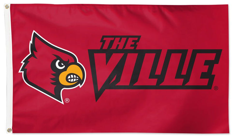 Louisville Cardinals The Ville Official NCAA Deluxe 3'x5' Team