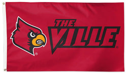 Louisville Cardinals "The Ville" Official NCAA Deluxe 3'x5' Team Logo Flag - Wincraft Inc.