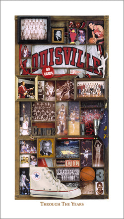 Louisville Cardinals Basketball "Through the Years" Premium Poster Print - Smashgraphix Inc.