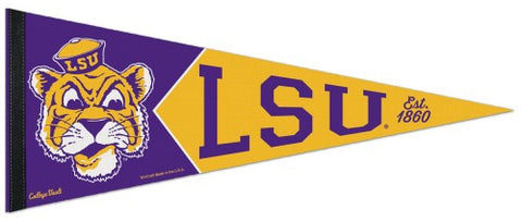 LSU Tigers NCAA College Vault 1960s-Style Premium Felt Collector's Pennant - Wincraft Inc.