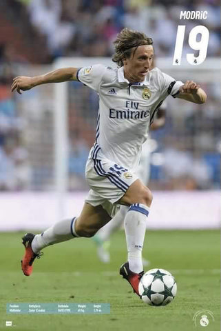 Luka Modric "Super Action" Real Madrid CF Official La Liga Soccer Poster - G.E. (Spain)