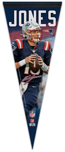 Mac Jones "Signature Series" New England Patriots Premium Felt Collector's Pennant - Wincraft