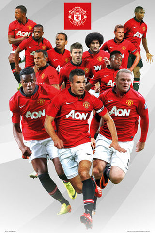 Manchester United FC "12 Stars" 2013/14 Official Action Poster - GB Eye (UK)