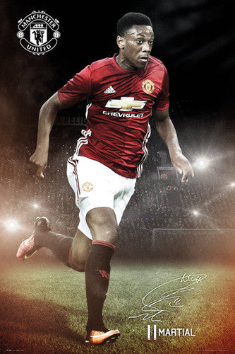 Anthony Martial Manchester United FC Signature Series Official EPL Poster - GB Eye 2016/17