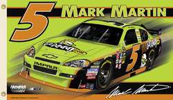 Mark Martin "GoDaddy #5" 3'x5' Flag - BSI 2010