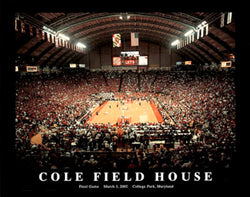 Maryland Basketball Cole Field House Final Game Poster (2002) - Aerial Views Inc.