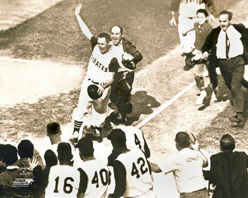 Bill Mazeroski "World Series Hero" (1960) Pittsburgh Pirates Premium Poster Print - Photofile Inc.