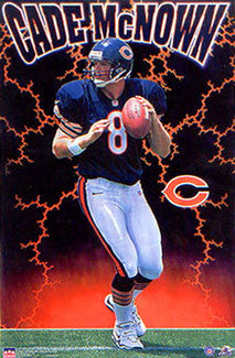 Cade McNown "Bear Storm" Chicago Bears Poster - Starline Inc. 1999