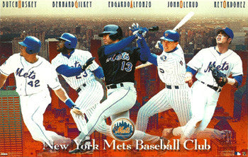 New York Mets "Superstars '98" Poster (Olerud, Ordonez, Alfonzo, ++) - Costacos Sports