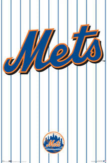 New York Mets Official MLB Baseball Logo Poster - Costacos Sports