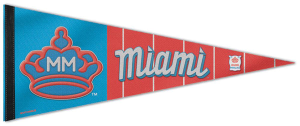 Miami Marlins "Sugar Kings" Official MLB City Connect Premium Felt Pennant - Wincraft Inc.
