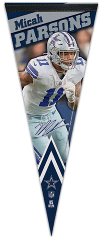 Micah Parsons Dallas Cowboys Signature-Series Premium Felt Collector's PENNANT - Wincraft Inc.