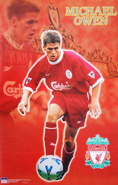 Michael Owen "Anfield Action" Liverpool FC Poster - Starline 1998