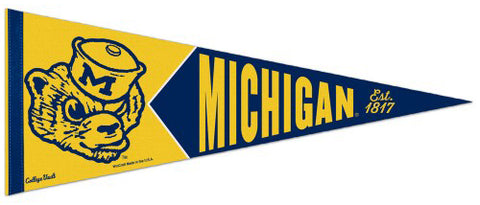 Michigan Wolverines NCAA College Vault 1950s-Style Premium Felt Collector's Pennant - Wincraft Inc.