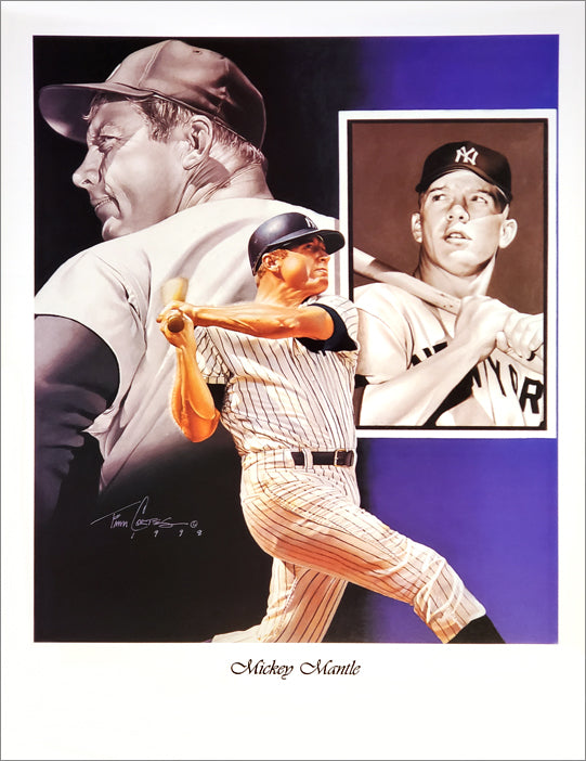 New York Yankees Mickey Mantle Sports Illustrated Cover Art Print