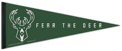 Milwaukee Bucks "Fear the Deer" Official NBA Basketball Team Premium Felt Pennant - Wincraft Inc.