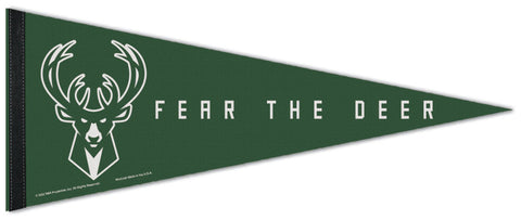 Milwaukee Bucks "Fear the Deer" Official NBA Basketball Team Premium Felt Pennant - Wincraft Inc.