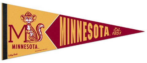 Minnesota Golden Gophers NCAA College Vault 1960s-Style Premium Felt Collector's Pennant - Wincraft Inc.