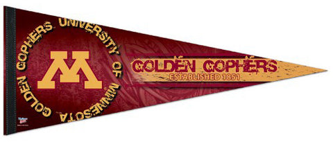 Minnesota Golden Gophers Official NCAA Team Premium Felt Collector's Pennant - Wincraft Inc.