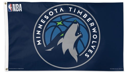 Minnesota Timberwolves Official NBA Basketball Team DELUXE-EDITION 3'x5' Flag - Wincraft Inc.
