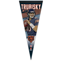 Mitchell Trubisky "Signature Series" Chicago Bears Premium Felt Collector's Pennant - Wincraft